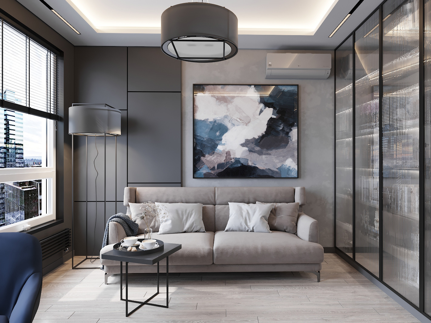 Дизайн проект интерьера огромной квартиры. Легкий прованс. Чистота и воздушность